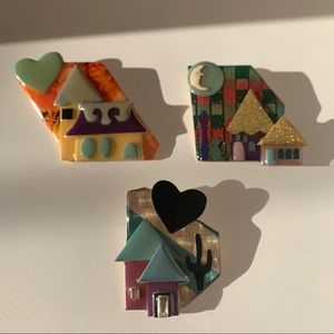 Vintage House Pins by Lucinda
